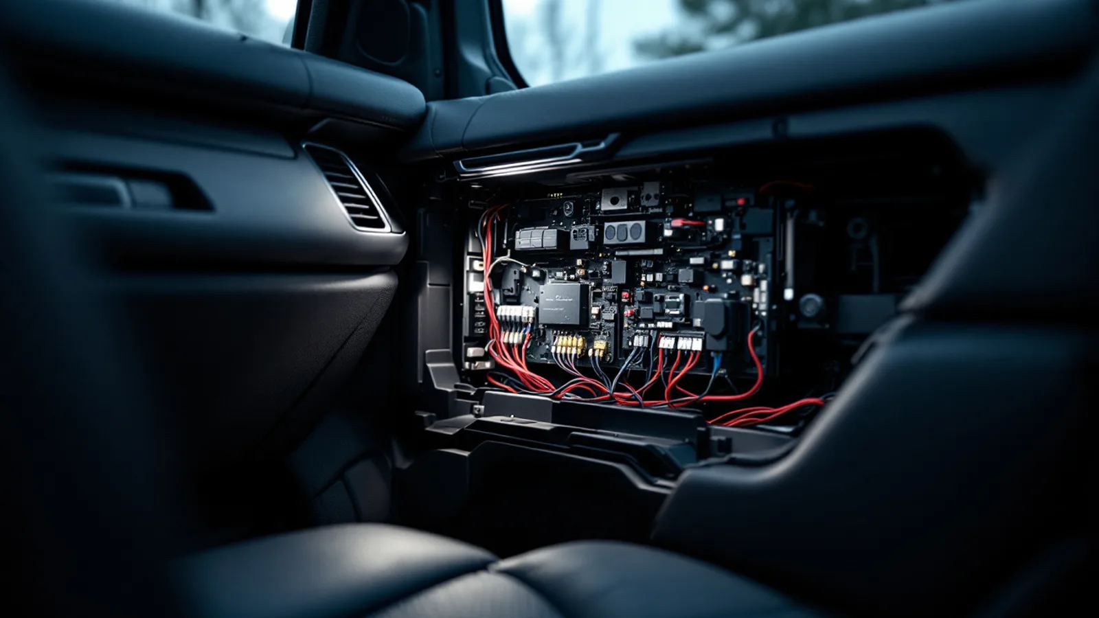 Technician programming a Land Rover keyless vehicle module on a Discovery in a Dallas driveway