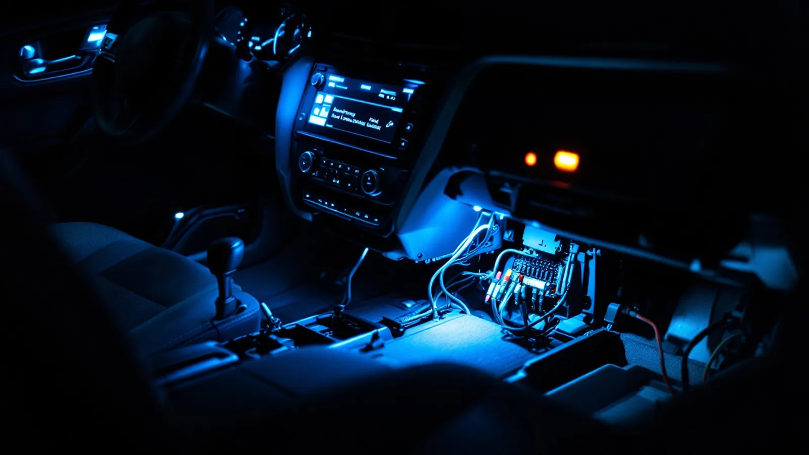Technician diagnosing a Nissan body control module immobilizer fault on an SUV in Dallas